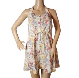 Roxy halter floral dress